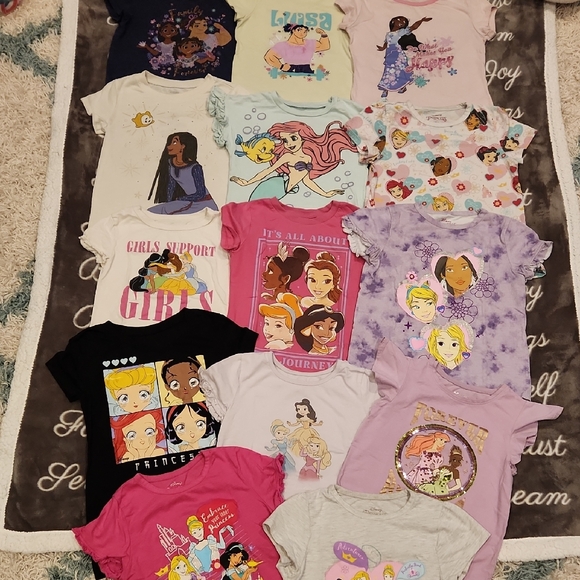 Disney Other - Bundle Lot Of Disney Princesses T-Shirts Tee Shirts T Shirts